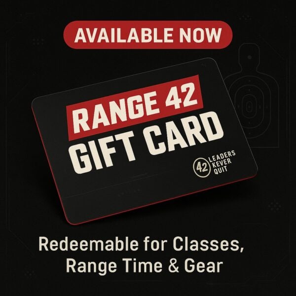 Range 42 gift card available now for classes