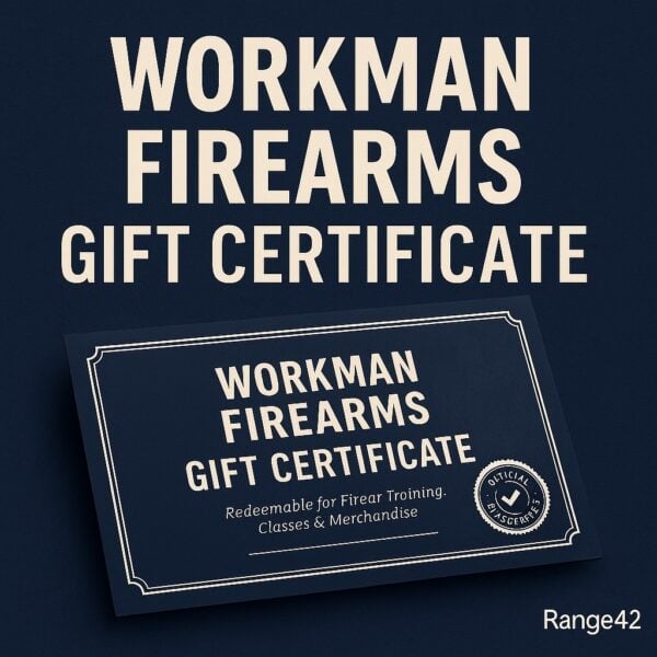 workman firearms gift card Workman Firearms gift certificate for training and merchandise