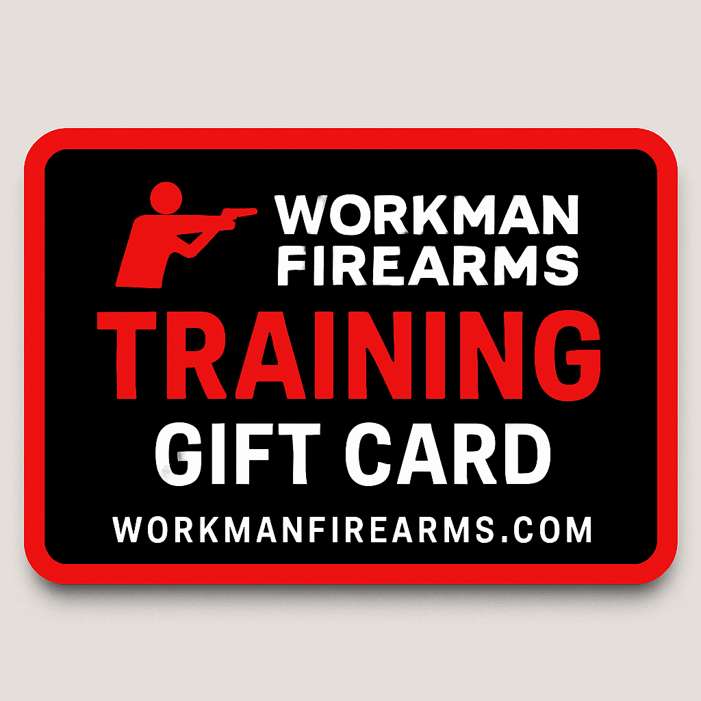 Workman Firearms Training Gift Card Advertisement